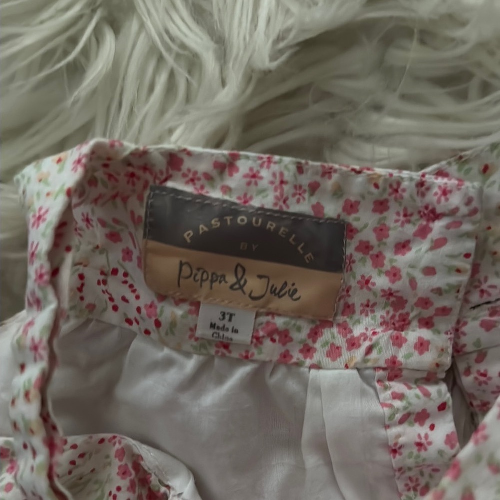 Pink and White Floral Dress - Picture 3 of 4